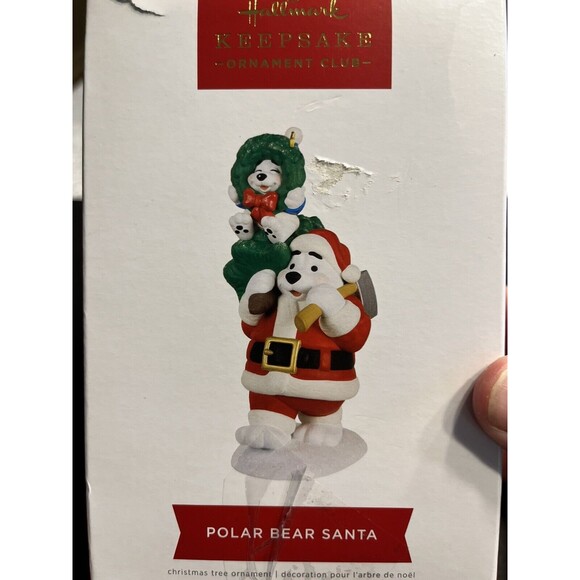 Hallmark 2022 Polar Bear Santa KOC Member Exclusive Magic Christmas Ornament - Picture 3 of 7